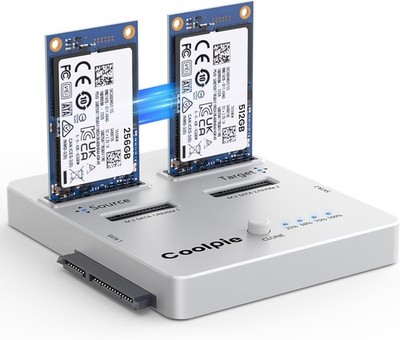 NVME SATA M.2 SSD Docking Station Duplicator 22TB SSD mSATA Drive