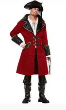 Captain Hook Costume With Hat And Hook Size M