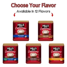 Hills Bros. Instant Cappuccino Mix, 16 oz (Select Flavor)