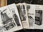 VINTAGE 1950'S COCA-COLA ORIGINAL MAGAZINE ADS 8 X 11-1/2 Inch- Black&White