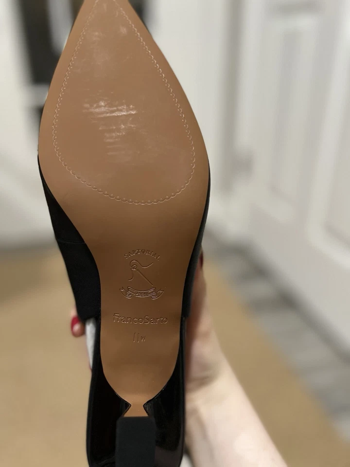 Zapatos de salón Franco Sarto negros con cordones nunca usados talla 11 anchos Foto 3 de 3