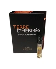 Hermes Terre D'Hermes Parfum Pure Perfume Sample Spray .06oz 2ml Card