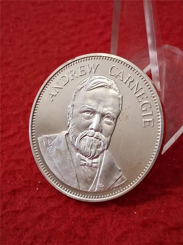 1971 ANDREW CARNEGIE UNC. MEDAL 1.04oz STERLING SILVER ROUND          #MF-0882
