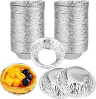 Eierkuchenform Einweg Aluminiumfolie 250 StüCk Rund Muffinformen FüR GebäCk