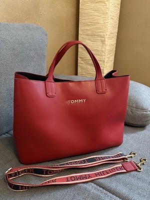 Tommy Hilfiger Handtasche (Iconic Satchel) Rot