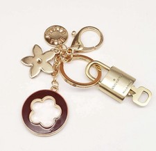 Authentic Louis Vuitton Lock Key Gold Unbranded Keychain Bag Keycharm