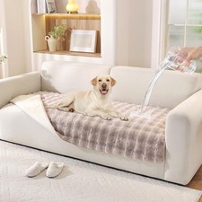 Waterproof Dog Bed Cover Non Slip Couch Cover for Dogs 36" x 74" 1 Pack Khaki