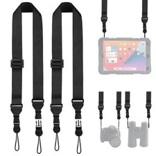 FIEIL 2 Pack Adjustable Shoulder Strap, 2 Black, 2 Pack-black