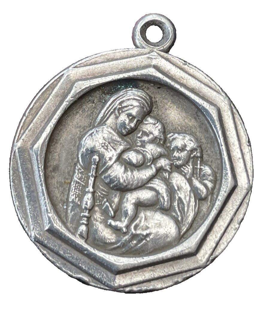 ✨ Solid Sterling Silver St. Christopher Pendant –… - image 1