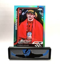 2025 Topps Chrome Formula 1 F1 Charles Leclerc Aqua Refractor /199 #129