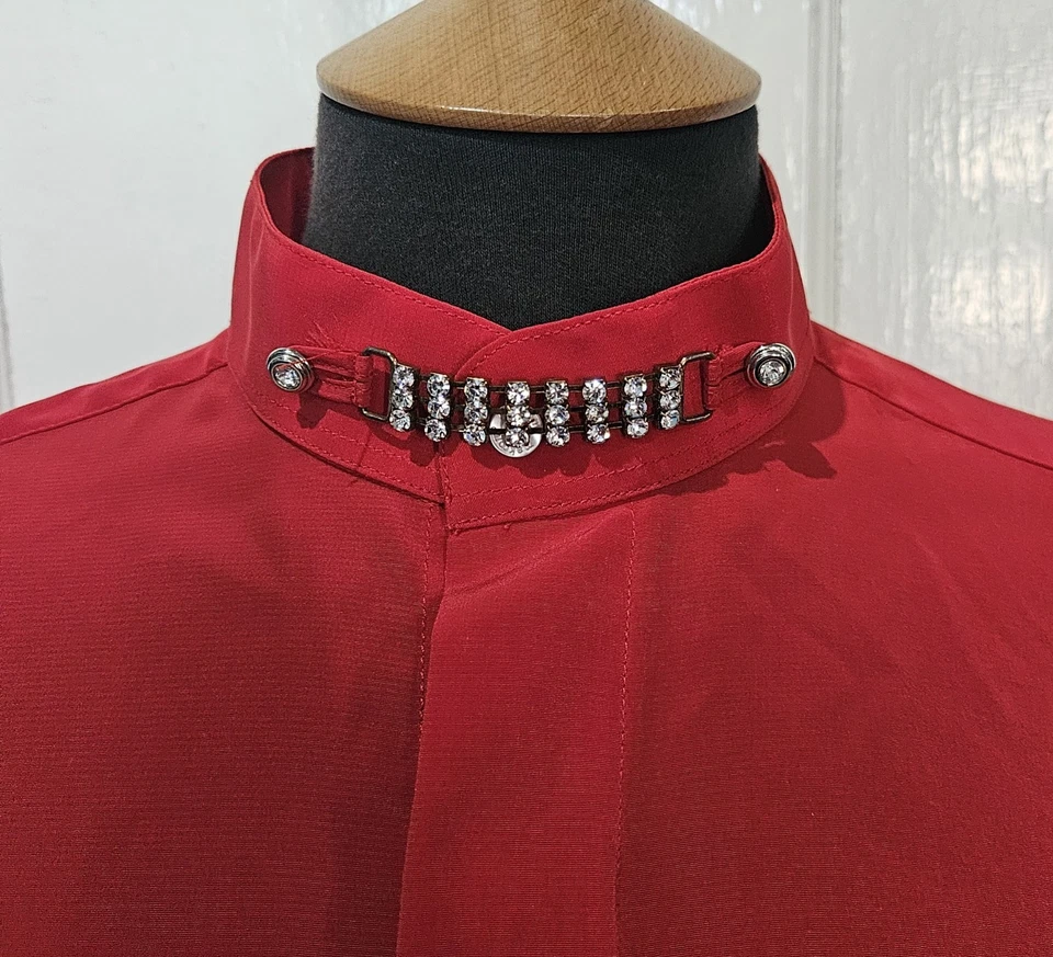 Vintage, Makron London, Long Sleeve shirt, Diamanté details, 1980's - Image 4 of 4