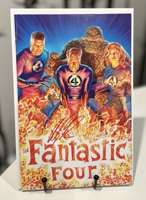 SIGNED ALEX ROSS Fantastic Four #1 1:200 Virgin Variant 2018 VF+ w/ COA