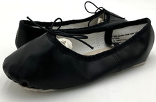 Danskin Now Girls Size 1 Ballet Shoes Leather Sole Black