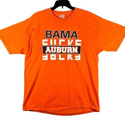 VINTAGE Auburn Tigers T Shirt Men XL Orange Bang Bama Iron Bowl 2003 Graphic Tee