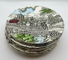 8 Myott Royal Mail Bread & Butter Plate Dish Staffordshire Made In England