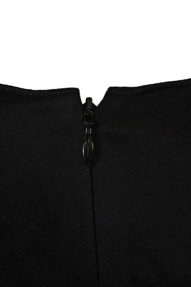 Vestido Vaina Vanessa Bruno Mujer Negro Manga Larga Hasta la Rodilla Talla 36 Foto 4 de 4