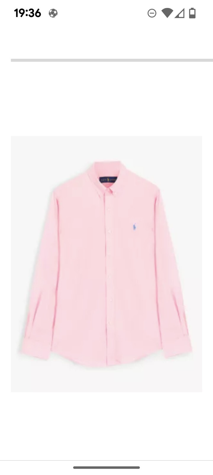 Polo Ralph Lauren Mens Slim Fit Poplin Cotton Shirt Size L only sel Pink RRP £95