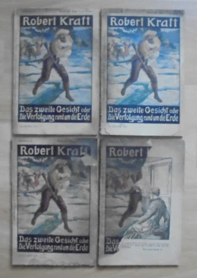 Robert Kraft, Das zweite Gesicht.... , Dresdner Roman-Verlag, 4 Hefte, 1913 - Bild 1 von 4