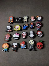 New 20 pcs Creepy Cool Shoe Horror Charms For Croc Shoes