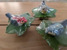 Vintage Bird On Leaf Floating Candles Brand New Plastic Wrapped Unused Lot 3