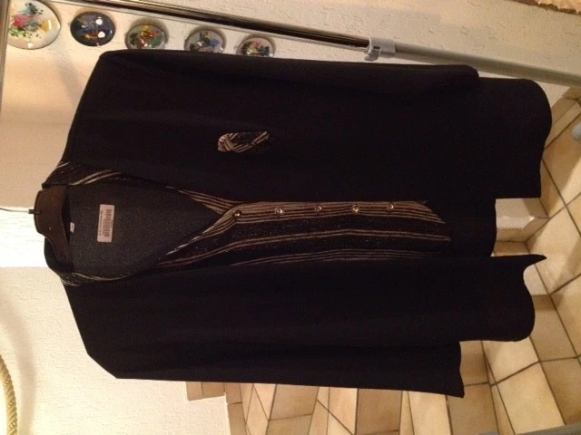 Abend-Long-Blusen-Jacke (Lagenlook) Gr. 44/L - Bild 1 von 1