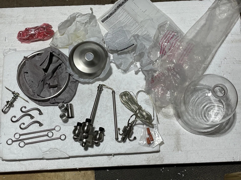 Linterna de tarro de campana de 3 luces Livex 5083-91 10", níquel cepillado Foto 2 de 4