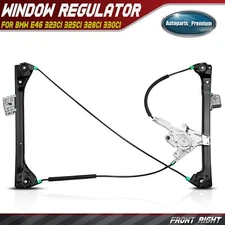 Window Regulator W/o Motor for BMW E46 323Ci 325Ci 328Ci 330Ci Coupe Front Right