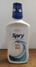 Spry Oral Rinse Cool Mint 16oz Made With Xylitol Made In USA Expired 07/16 A17