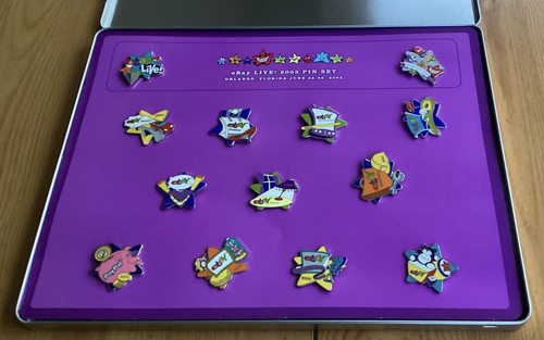 Early EBay Live Collectible Orlando FL. 2003 Pin Set In Tin NEW Condition - Picture 2 of 6