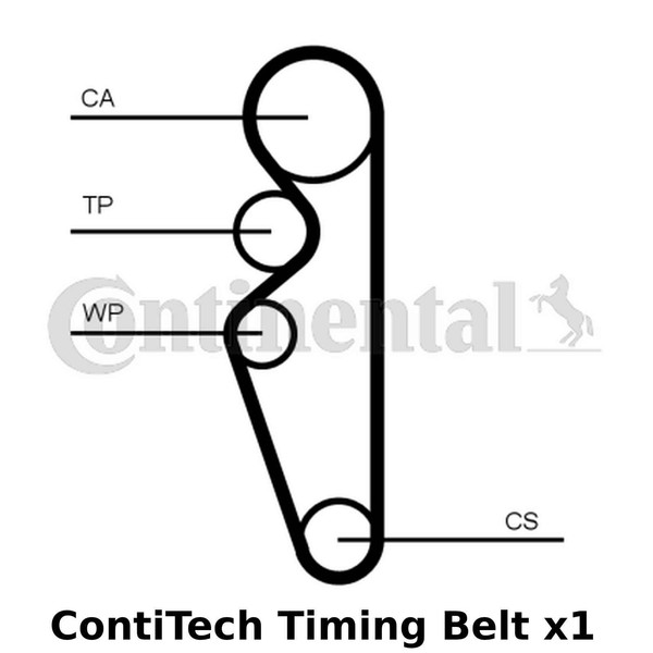 Contitech Zahnriemen - CT1164, Breite: 17Mm, 113 ZäHne, Cam GüRtel - Oe QualitäT-image