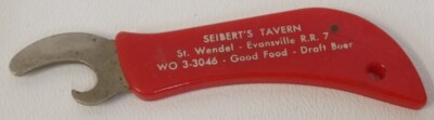 Siebert's Tavern St. Wendel Evansville Indiana Advertising Bottle Opener