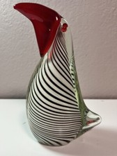 Diamond Star Black White & R red Hand Blown A...