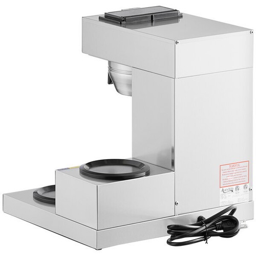 Commercial Restaurant Coffee Maker with 3 Warmers 120V Stainless Steel Surface - Picture 7 of 12