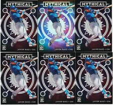 JAVIER BAEZ 6 CARD LOT 2020 DONRUSS OPTIC MYTHICAL SILVER HOLO PRIZM & BASE #M-9