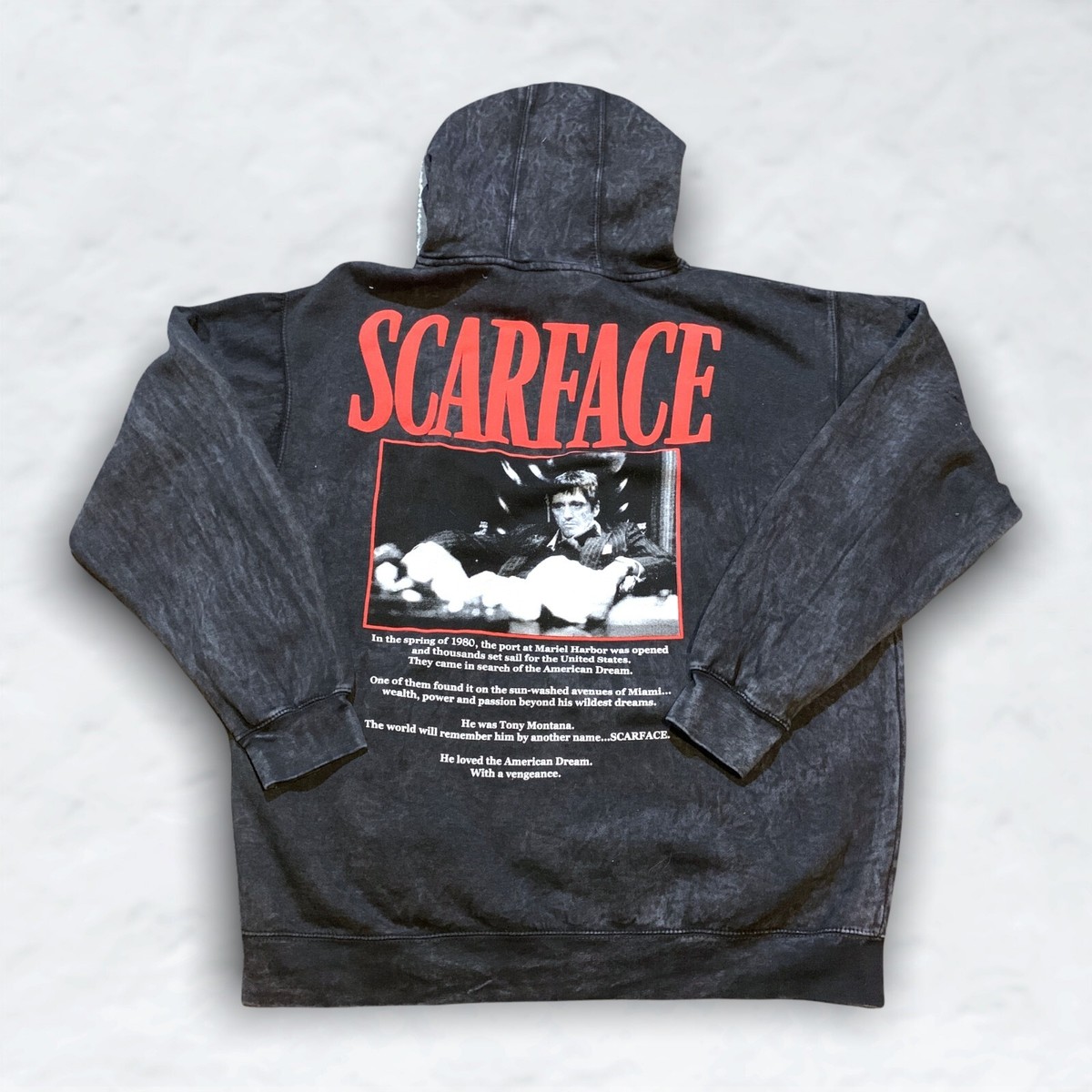 Scarface Pigment Wash Hoodie Sweatshirt by Urban Outfitters | eBay