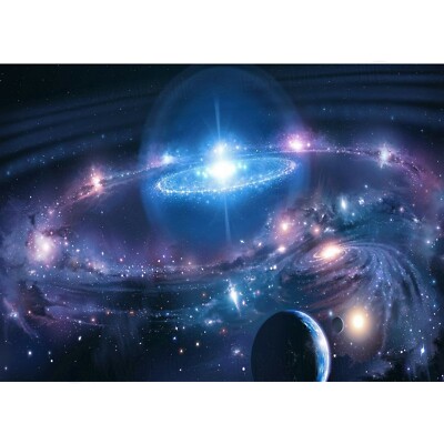 Andromeda Galaxie Universum Sterne Weltraum Wandbild Poster Druck A5 A4 A3