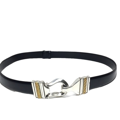 Cipriani Glazed Cowhide White Belt 55005 1 Vintage Medium  display picture 3