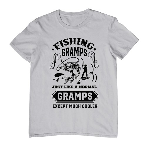 Fishing Gramps Just Like Me t-shirt - Funny and Experienced! Funny t-shirt, Unis - Picture 12 of 90