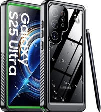 Temdan Designed for Samsung Galaxy S25 Ultra Case Waterproof, Built-in Lens 