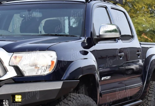 2PCS CHROME ABS PLASTIC SIDE VIEW MIRROR COVERS CAP FIT 2012-2015 TOYOTA TACOMA