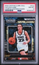 2024 PANINI CLARK COLLECTION CAMPUS LEGENDS PANINI #CL2 CAITLIN CLARK RC PSA 8 