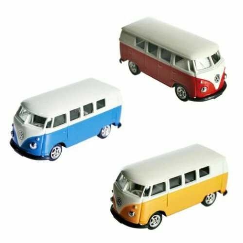 Voitures, camions et fourgons miniatures bleus Combi VW