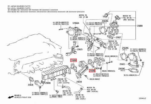 Genuine Toyota Prado 150 Series KDJ 1KD 3.0 Diesel EGR Valve Gasket - Picture 20 of 20