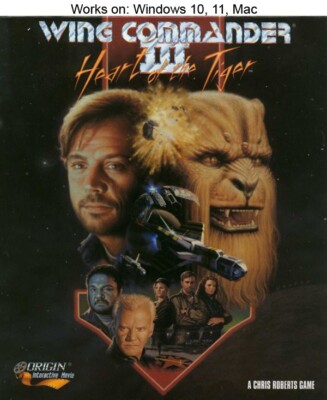 Wing Commander III 3 Heart of the Tiger PC Mac Game 1994 Windows 10 11