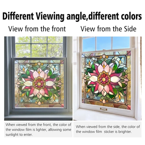 AU Static Cling Glass Window Film Privacy Stained Glass Sticker UV Protection - Picture 16 of 47