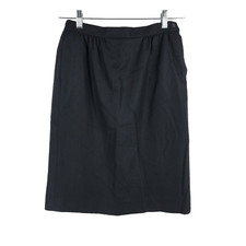 Pendleton Petite Size 8 100 Wool Lined Pencil Skirt Black Classic