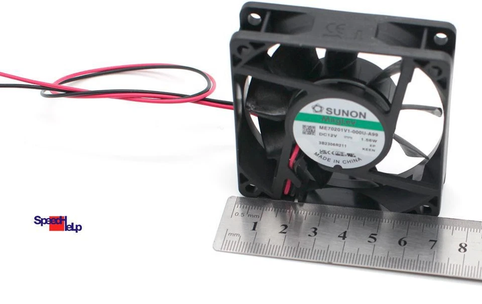 Refroidisseur Ventilateur 70MM 20MM 70x70x20MM SUNON ME70201V1-000U-A99 12V 33dB - Photo 4/4