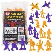 TimMee Processed Plastic GALAXY LASER TEAM Tim Mee STAR PATROL Space Figures USA