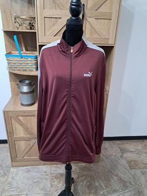 Puma TMC Nipsey Hussle T7 Full Zip Track Jacket Men s XL New Burgundy Gray 