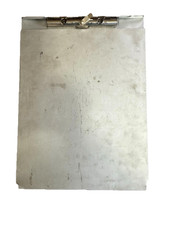 ALUMINUM CLIPBOARD WITH STORAGE TRUCKER 9 X 12.5"